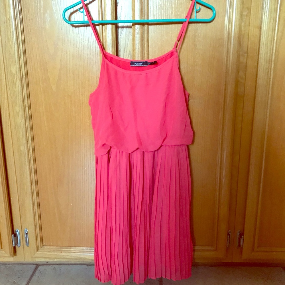 Coral Chiffon dress!